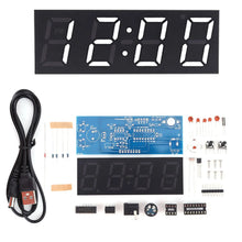 Colorful DIY Digital Clock Kit Display Date Week Temperature Alarm Soldering Project Learning Practice Solder Diy Electronic Kit