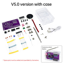 DIY FM Radio Electronic Kit Adjustable Frequency 87-108MHz Digital Display Soldering Project Practice Solder RDA5807S